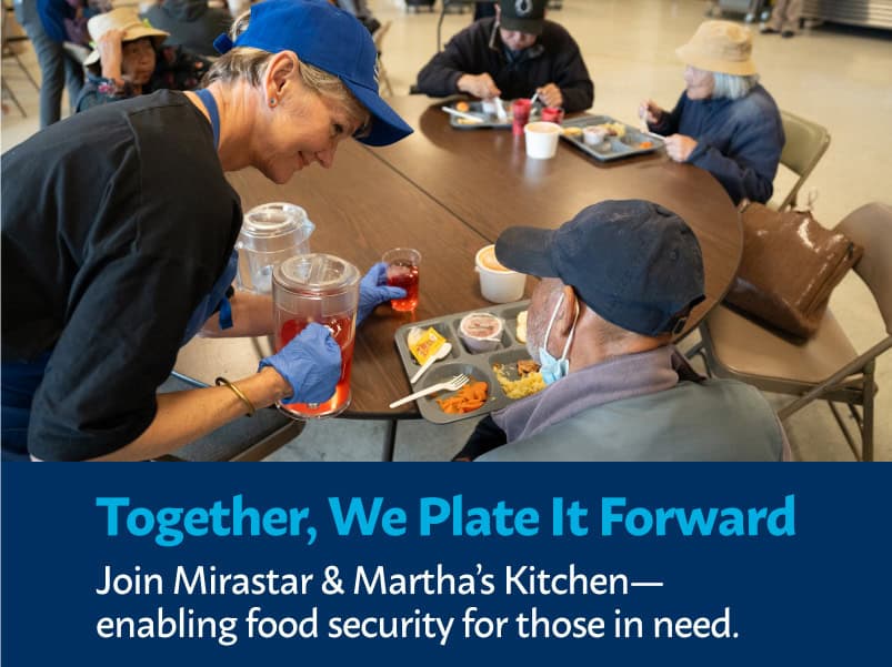 Together, we plate it forward