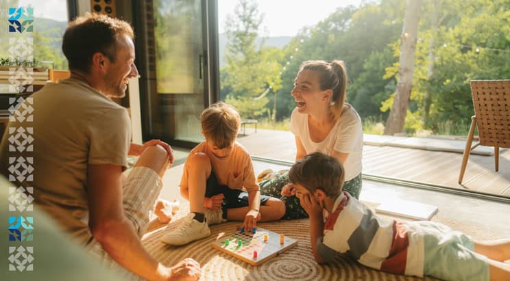 family at home