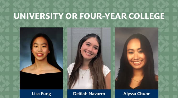 Educational Scholarship Winners University or 4 Year College